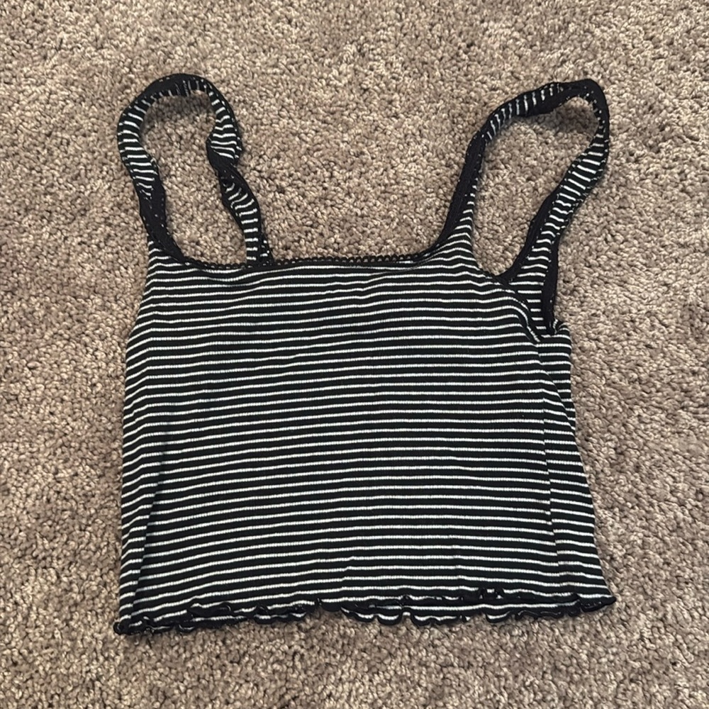 Forever 21 Cropped Stripe Tank